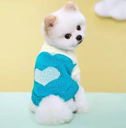 Striped Floral Pet Sweater