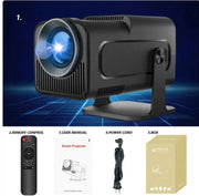 Small 4K Wireless WiFi Smart Projector – Portable 5G Projector for Home Theater and Outdoor Use