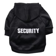 Security Dog Clothes Small Dog Hoodie Coat