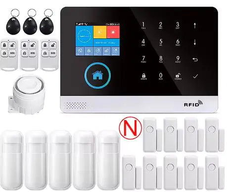 Wireless Home Security Alarm with WiFi & GSM