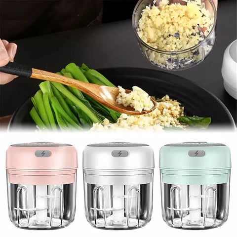 100/250ml Mini USB Wireless Electric Garlic Masher